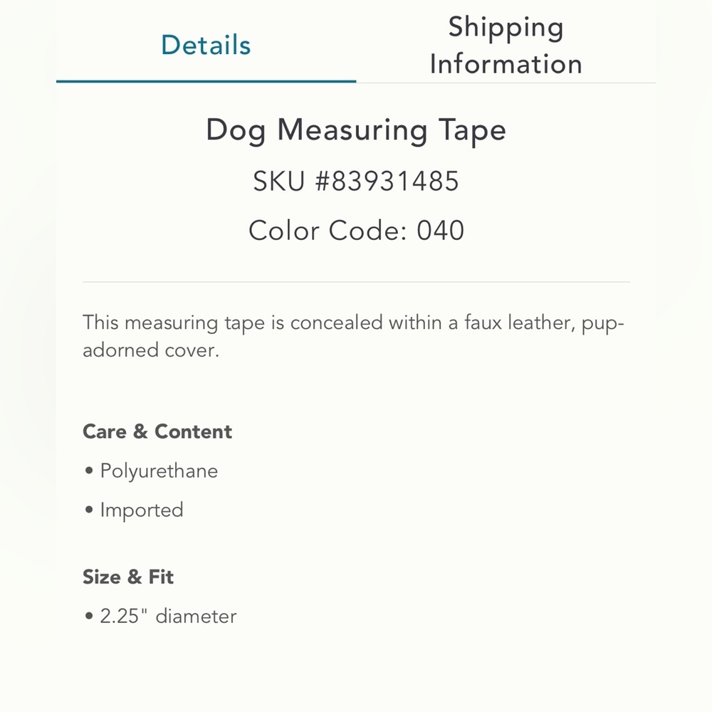 Anthropologie measuring tape - Picture 5 of 8